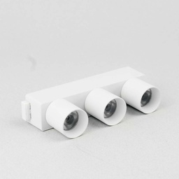 [MG09-6W3WH] FT MAGNETIC S TRIPLE SPOT LIGHT 6W 3000K WH